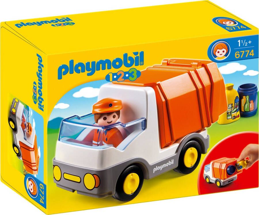 Playmobil Â 1.2.3 6774 Vuilniswagen