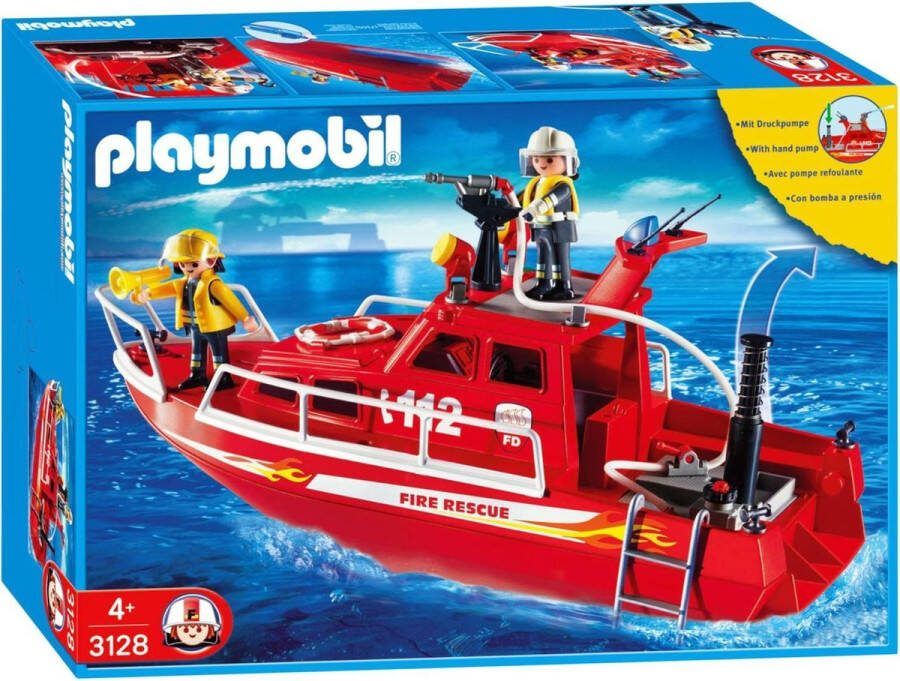 PLAYMOBIL Brandweer boot 3128