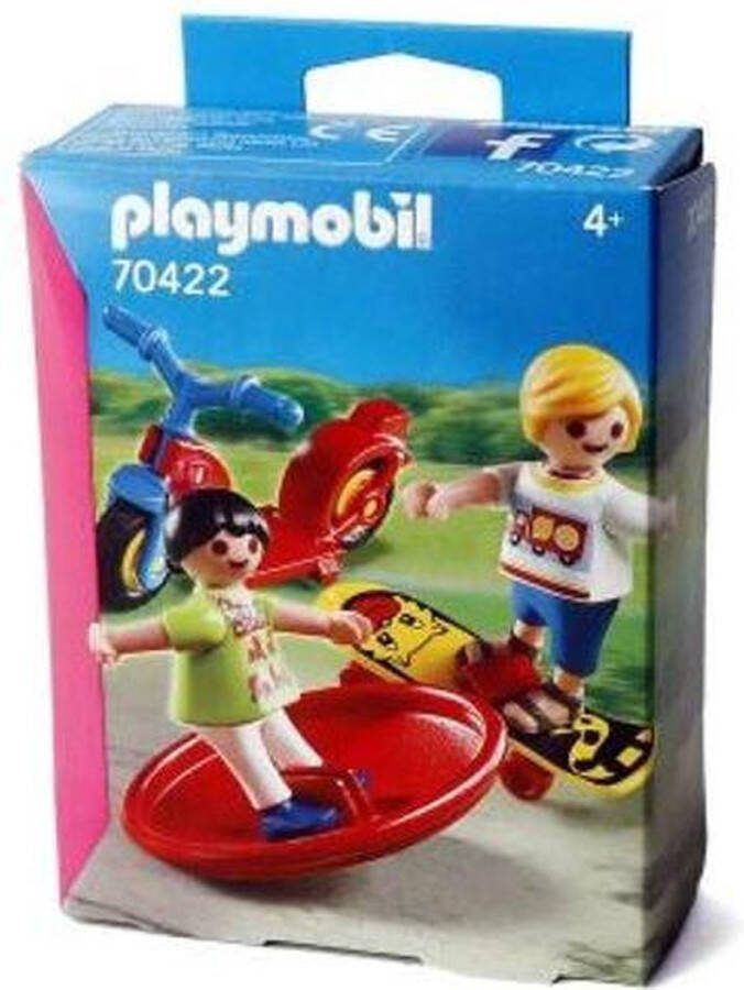 PLAYMOBIL 70422 – twee kinderen met speelgoed