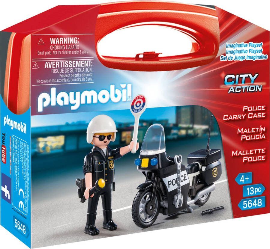 PLAYMOBIL Actiefiguur City Action Police 5648 Zwart (13 Pcs)