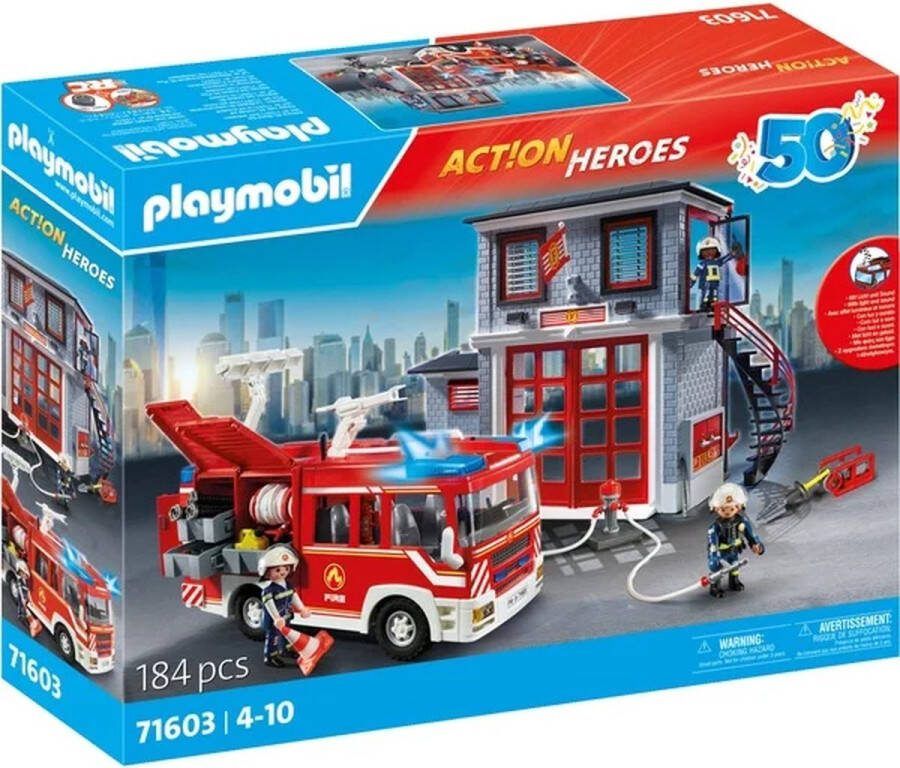 PLAYMOBIL Action Heroes 50YR Brandweer megaset 71603
