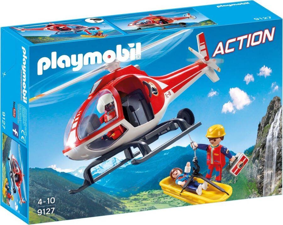 PLAYMOBIL Action: Reddingswerkers Met Helikopter (9127)