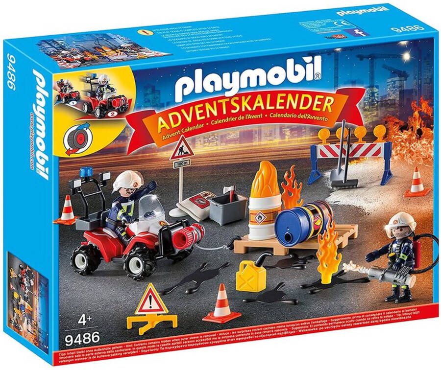 PLAYMOBIL Adventskalender Interventie Op De Bouwwerf 9486