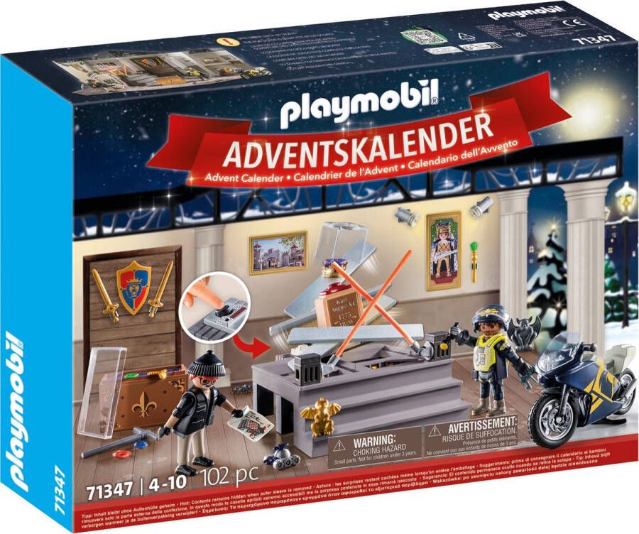 Playmobil Christmas Adventskalender Politie museumdiefstal 71347