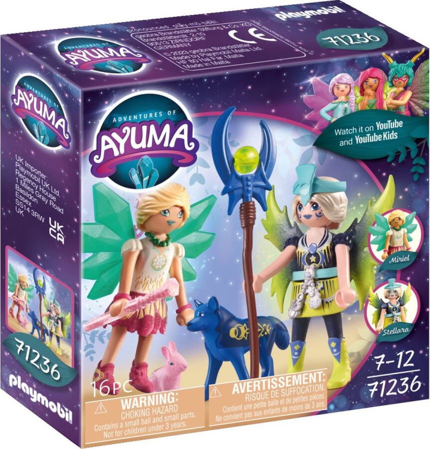 PLAYMOBIL Adventures of Ayuma Crystal en Moon Fairy met Totemdieren 71236