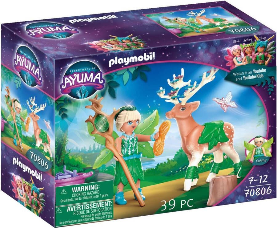 PLAYMOBIL Adventures of Ayuma Forest Fairy met totemdier 70806