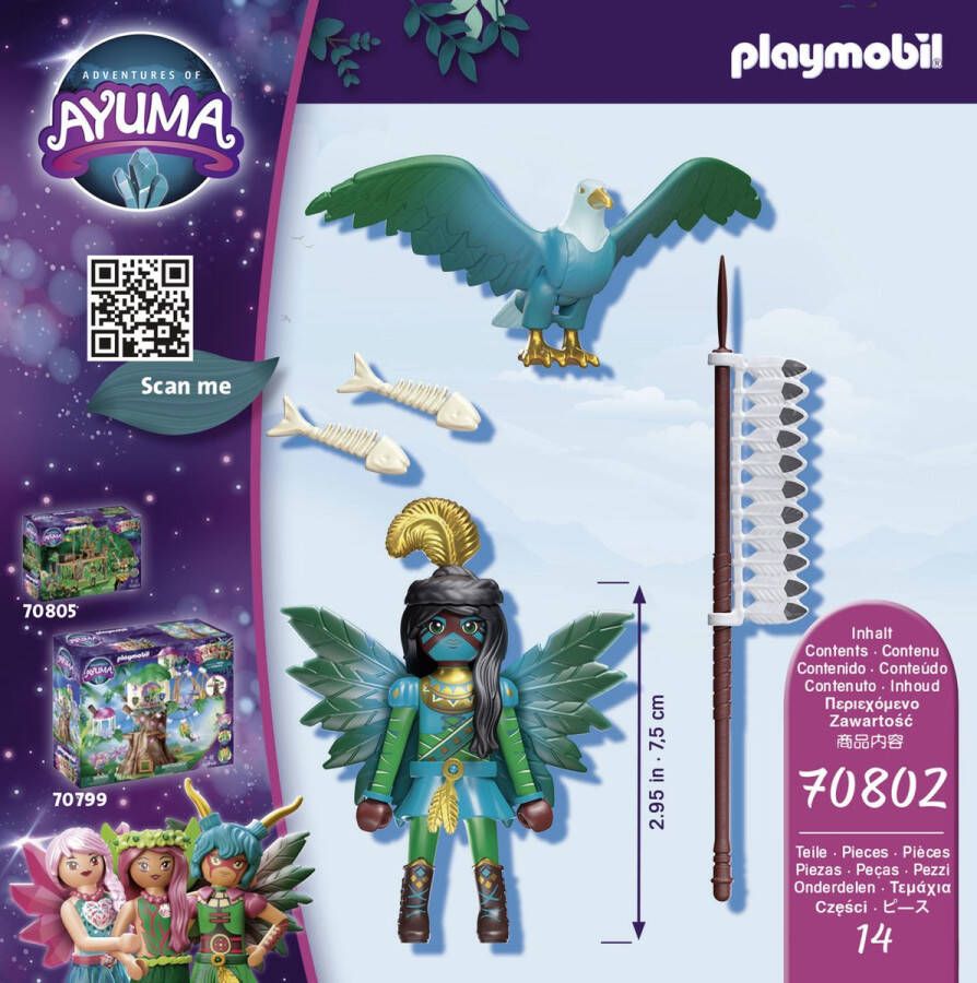 PLAYMOBIL Adventures of Ayuma Knight Fairy met totemdier 70802