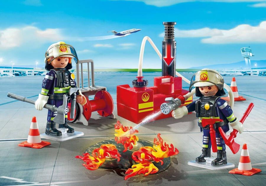 PLAYMOBIL Brandweermannen met blusmateriaal 5397