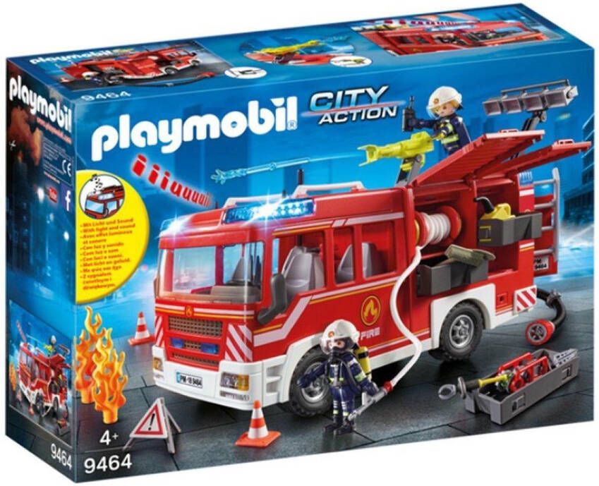 PLAYMOBIL City Action Brandweer pompwagen 9464