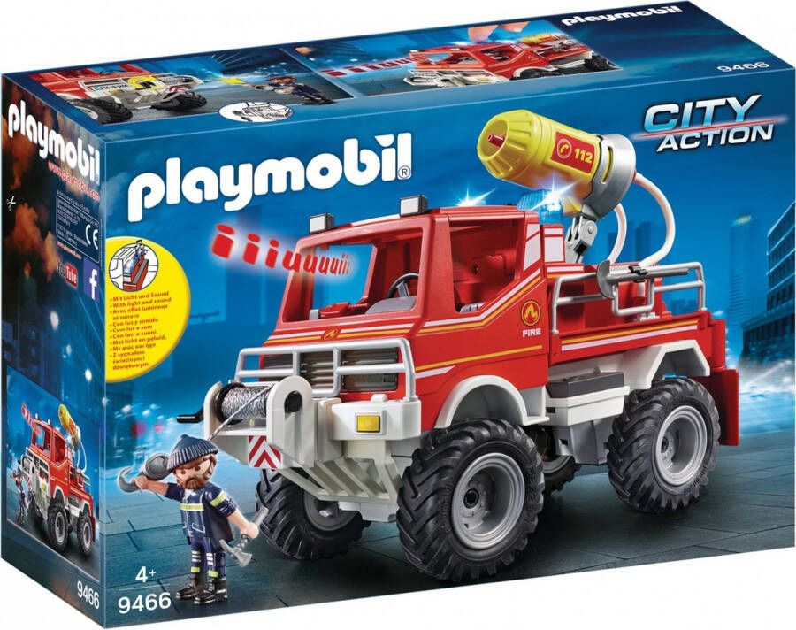 Playmobil Â City action 9466 Brandweer terreinwagen met waterkanon
