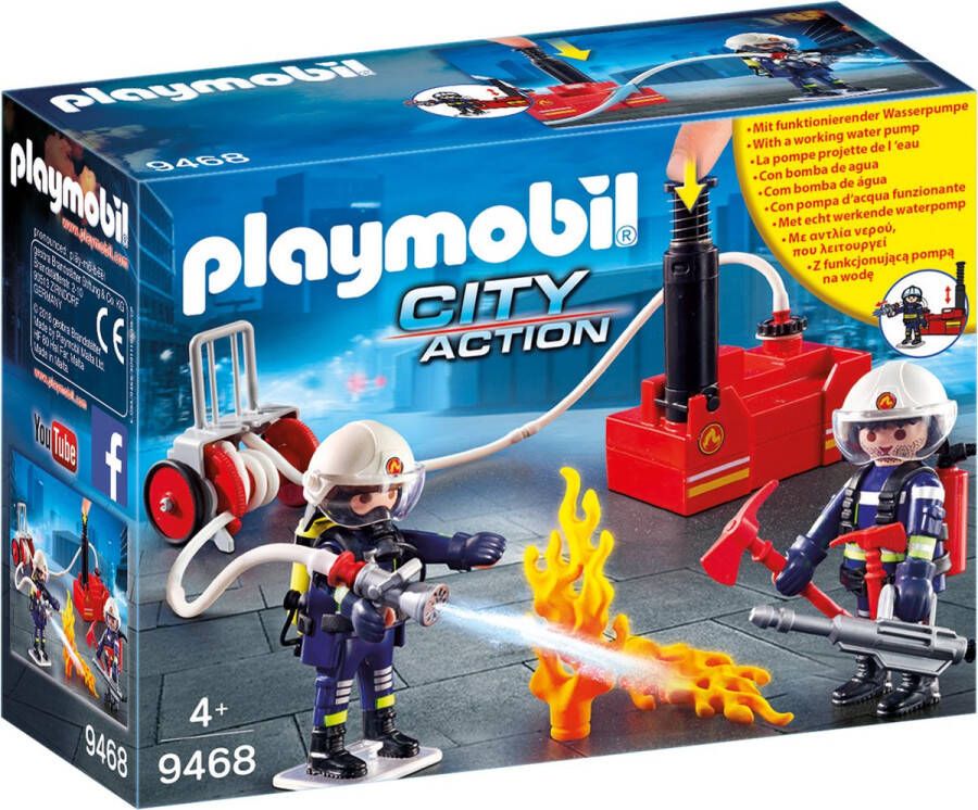 Playmobil Â City Action 9468 brandweerteam met waterpomp