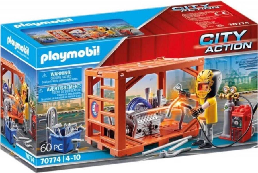 Playmobil Â City Action 70774 cargo container productie