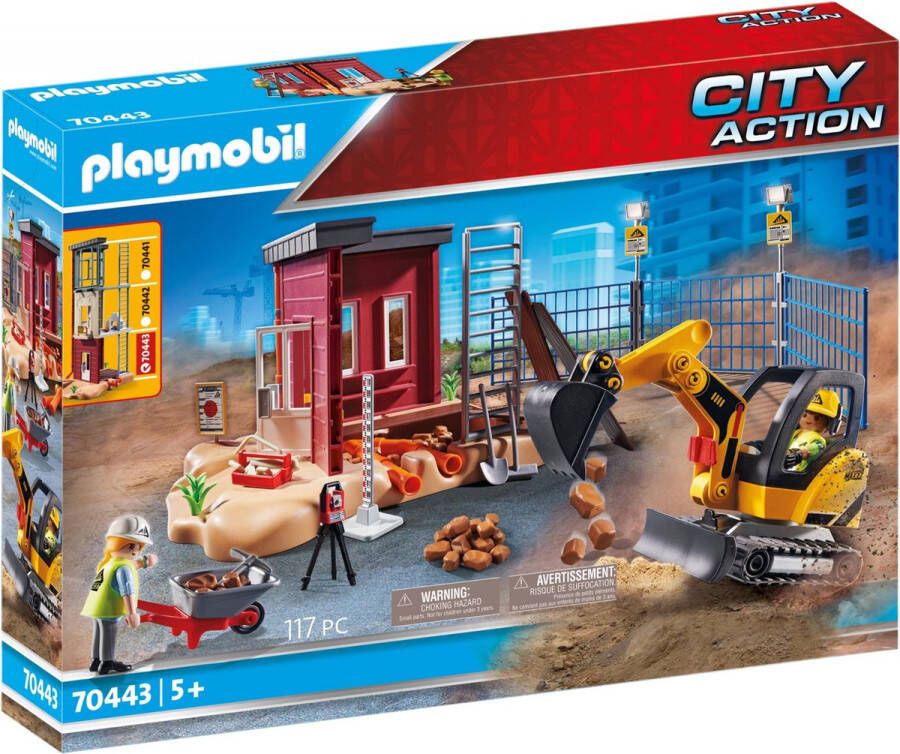 Playmobil Â City Action 70443 mini graafmachine met bouwonderdeel OP=OP