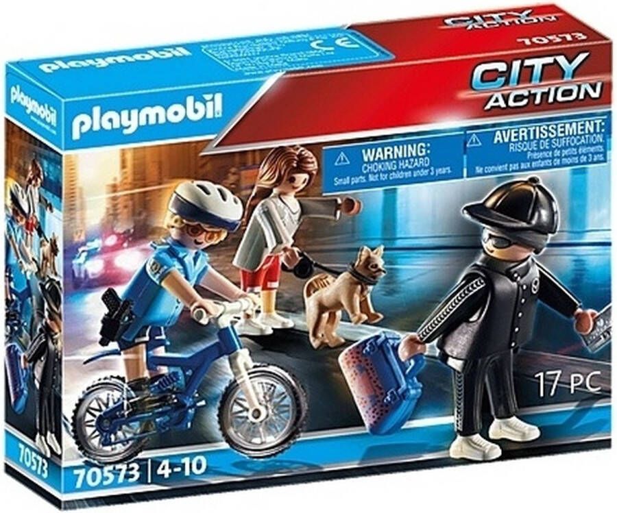 Playmobil Â City Action 70573 politiefiets achtervolging van de zakkenroller