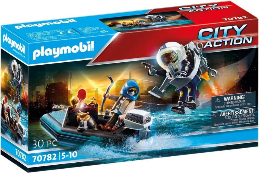 Playmobil lÂ City Action 70782 politiejetpack arrestatie van de kunstdief