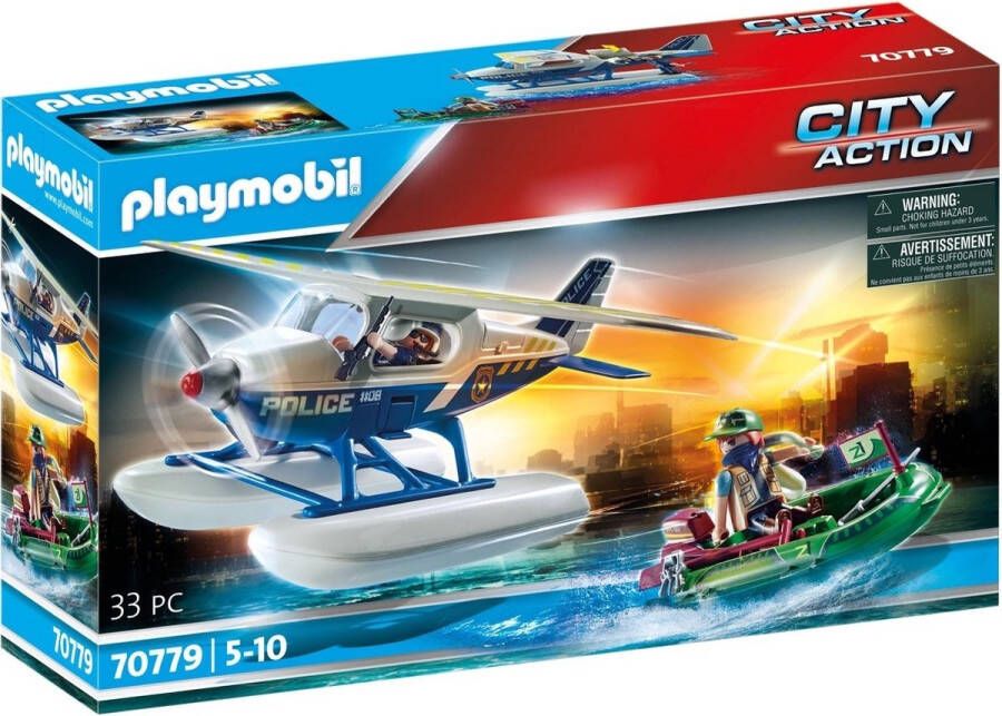 Playmobil Â City Action 70779 politiewatervliegtuig smokkelaar achtervolging