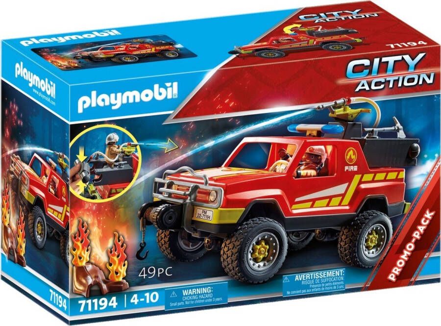 PLAYMOBIL City Action PROMO Brandweerwagen 71194