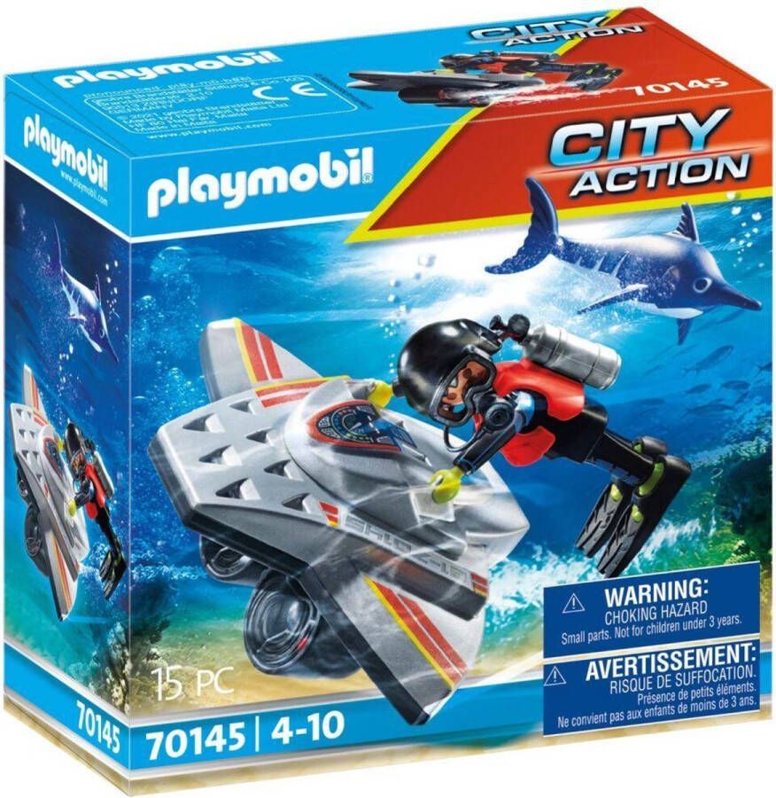 Playmobil Â City Action 70145 redding op zee duikscooter in de reddingsmissie OP=OP