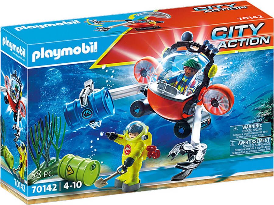 Playmobil Â City Action 70142 redding op zee omgevingsmissie met duikboot