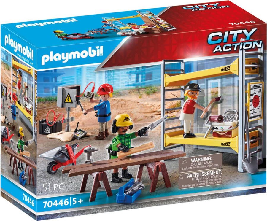 Playmobil Â City Action 70446 stelling met werklieden