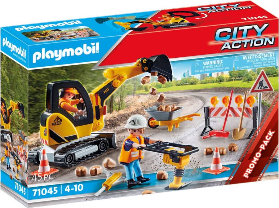 PLAYMOBIL City Action PROMO Wegenbouw 71045