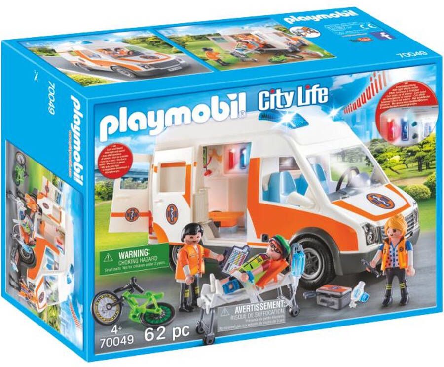 Playmobil Â City life 70049 Ambulance en ambulanciers OP=OP