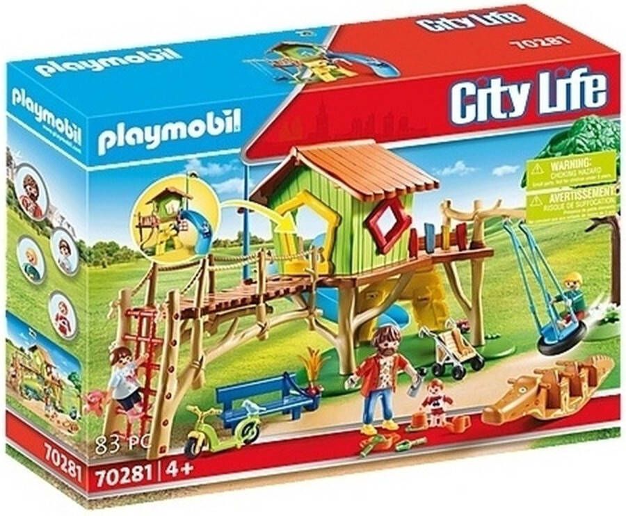 Playmobil Â City Life 70281 avontuurlijke speeltuin