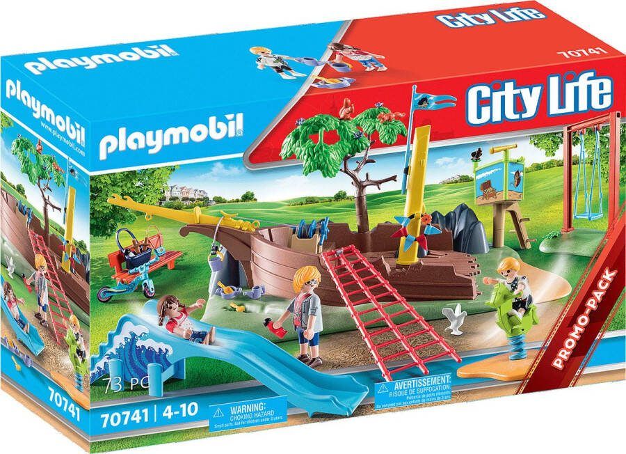 PLAYMOBIL City Life Avontuurlijke speeltuin met scheepswrak 70741