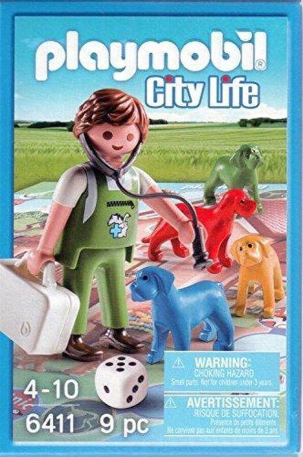 PLAYMOBIL City Life Dierenarts bordspel 6411