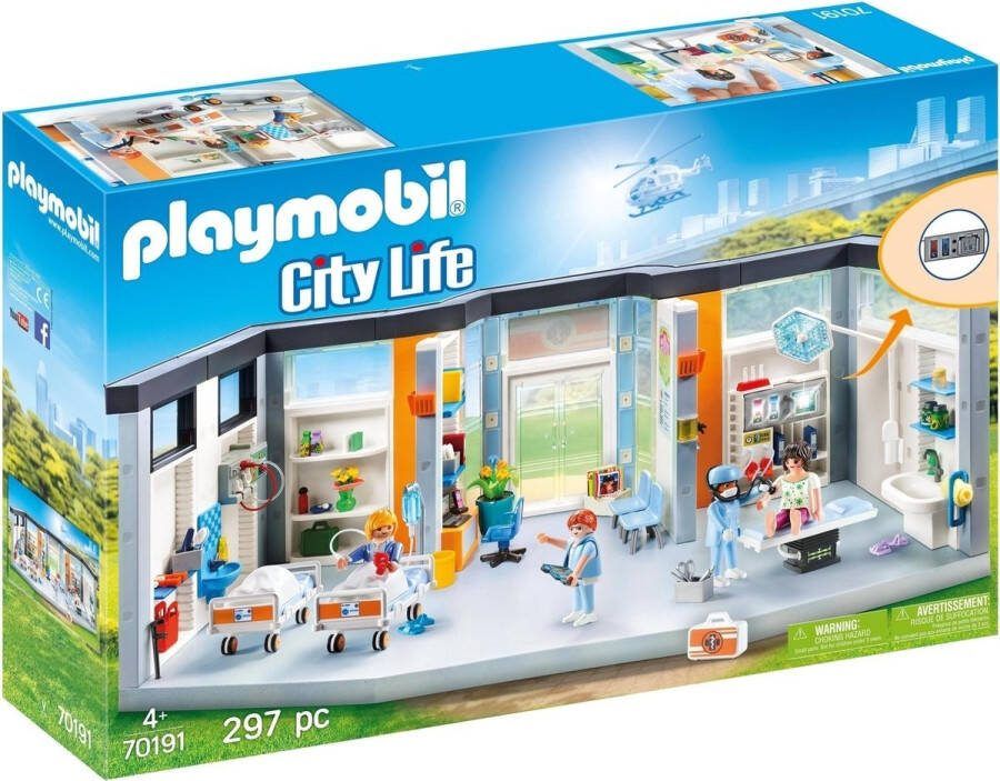 PLAYMOBIL City Life Ingerichte ziekenhuis vleugel 70191