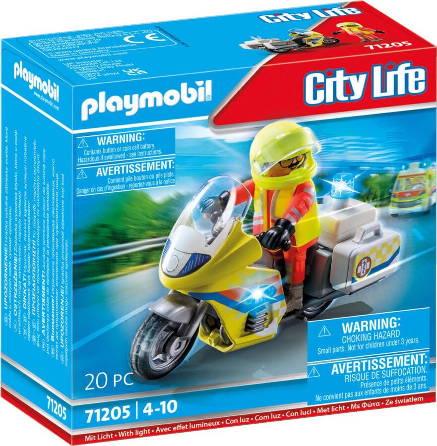 Playmobil Â City Life 71205 noodmotorfiets met zwaailicht