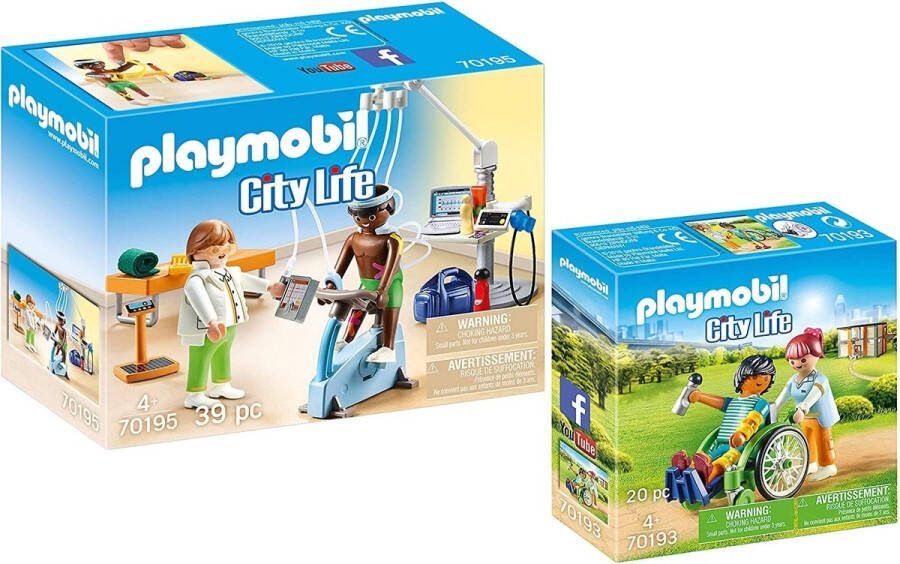 PLAYMOBIL City Life Set van 2 onderdelen 70193 + 70195