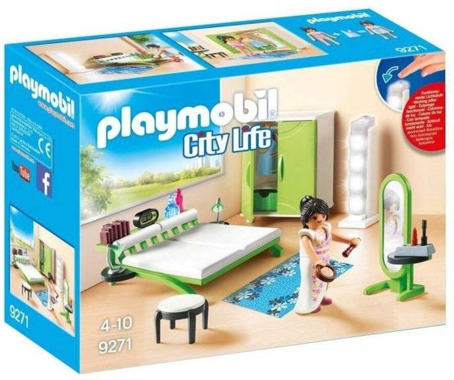 Playmobil Â City Life 9271 slaapkamer met make-up tafel