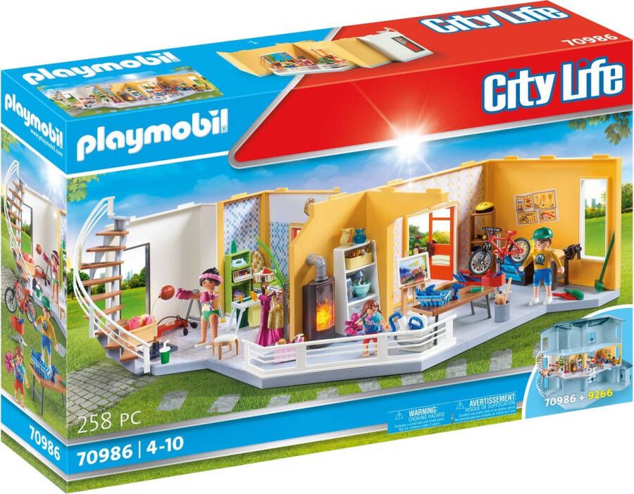 PLAYMOBIL City Life Verdiepinguitbreiding Woonhuis 70986