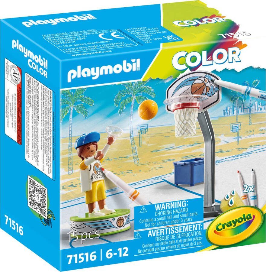 PLAYMOBIL Color Skater met basketbal 71516