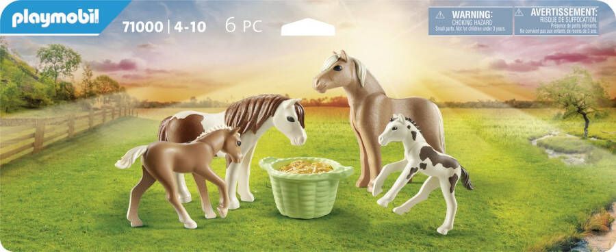 Playmobil Â Country 71000 2 ijslandse pony&apos;s met veulen