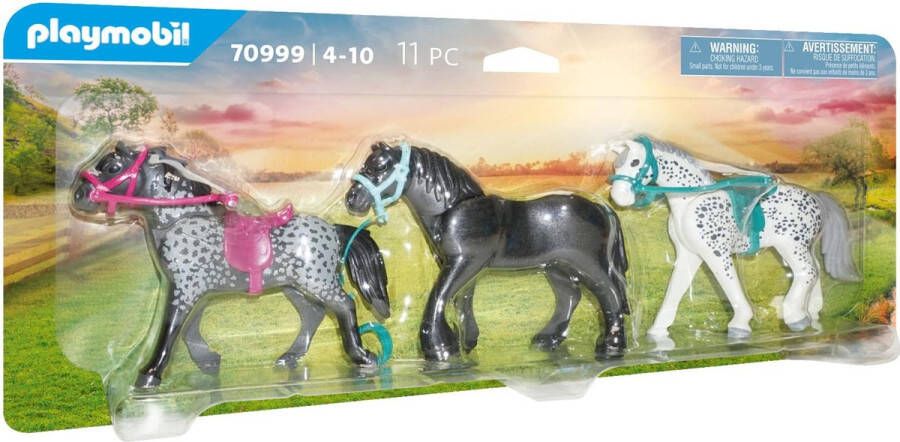 Playmobil Â Country 70999 3 paarden het friese paad de knabstrupper en de andalusier