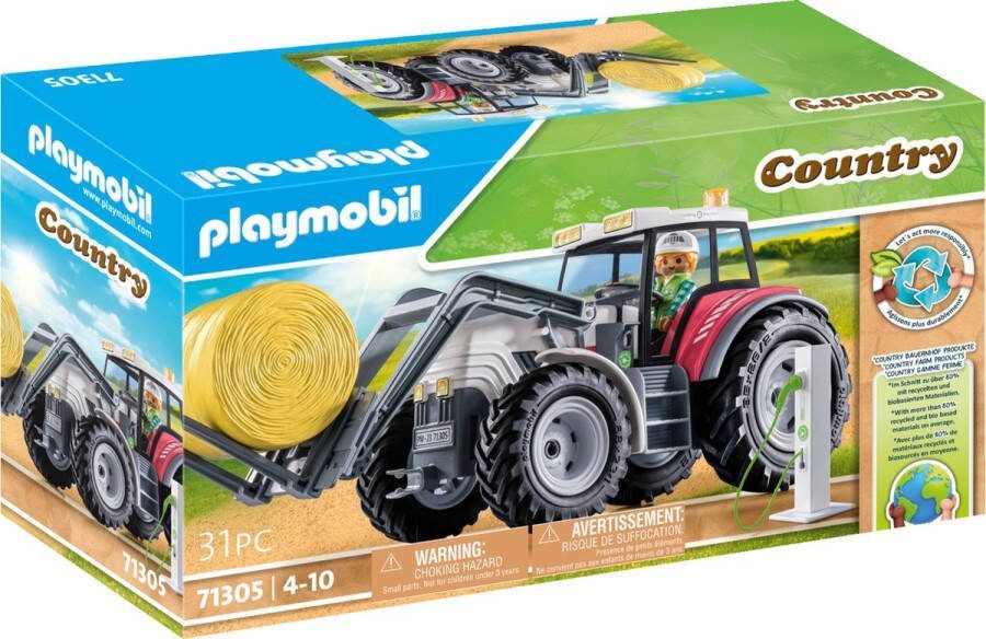 PLAYMOBIL Country Grote eTractor met toebehoren 71305