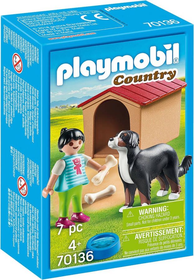 PLAYMOBIL Country Jongen met hond 70136