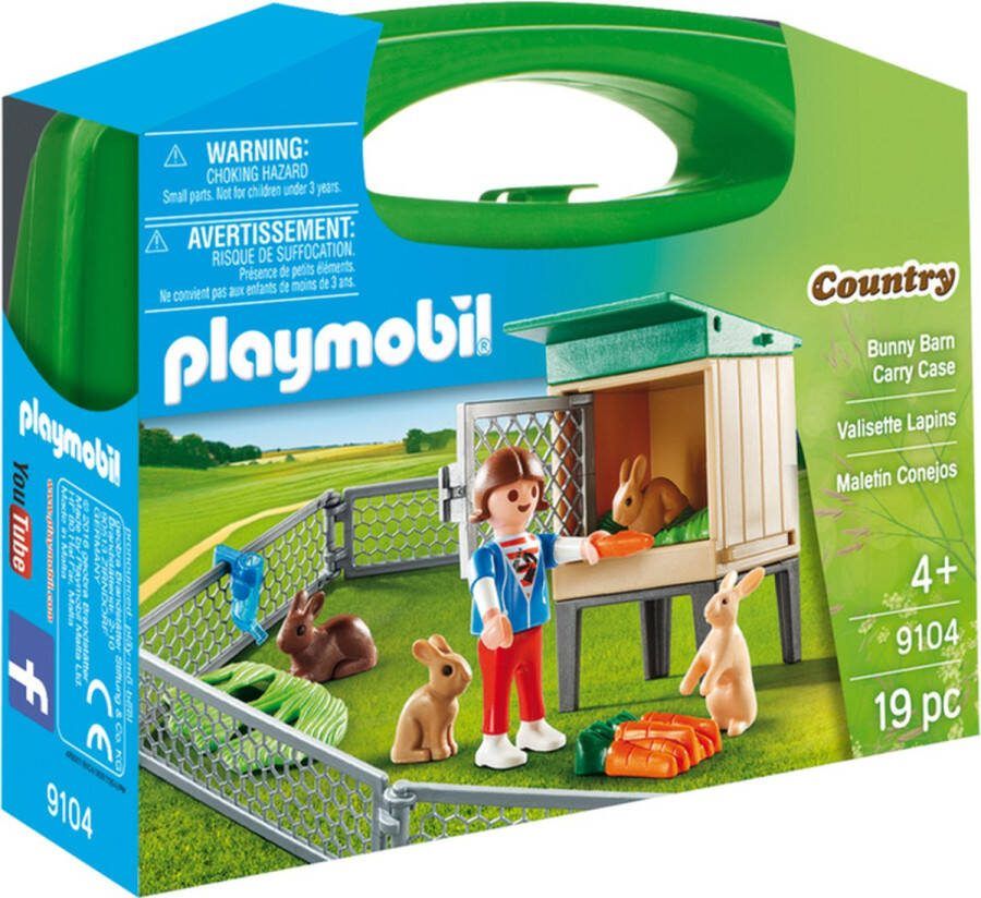 PLAYMOBIL Country Meeneem Konijnenhok 9104