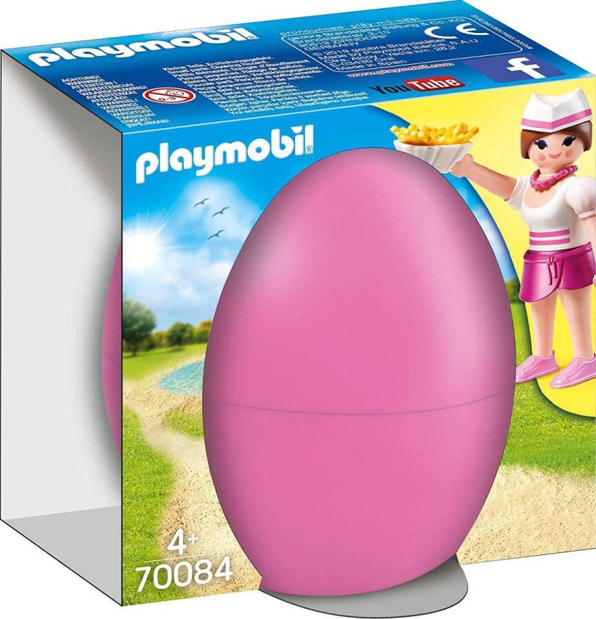 PLAYMOBIL Paasei Roze 70084 Serveerster met kassa