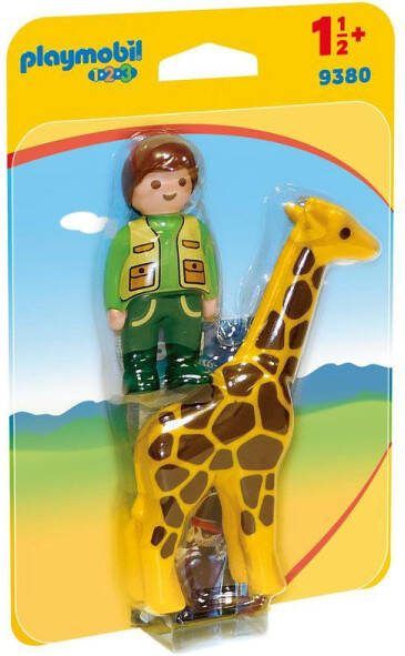PLAYMOBIL Dierenverzorger met giraf 9380