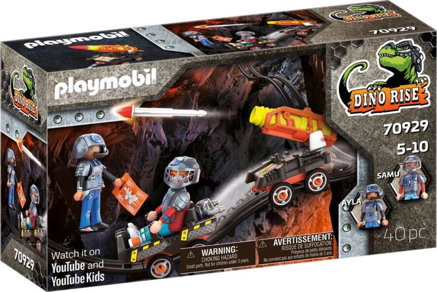 Playmobil Â Dino Rise 70929 dino mine raket kart