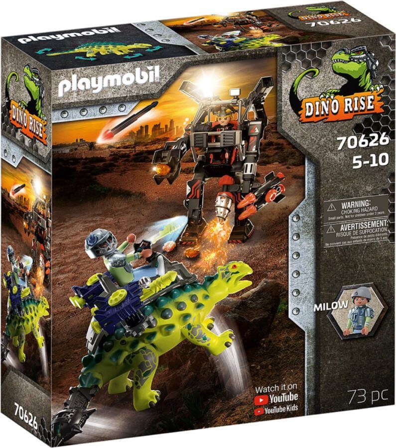 Playmobil Dino Rise 70626 saichania: verdediging van de vechtersbazen