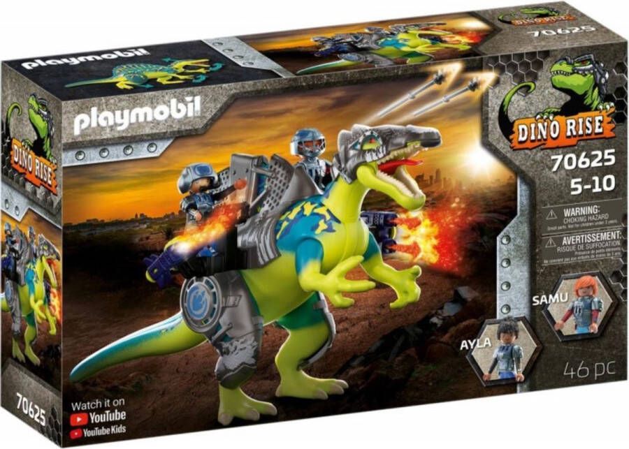 PLAYMOBIL Dino Rise Spinosaurus: dubbele verdedigingskracht 70625