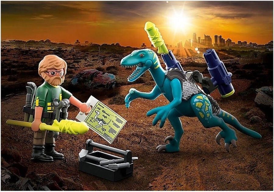PLAYMOBIL Dino Rise Uncle Rob: bewapenen voor de strijd 70629