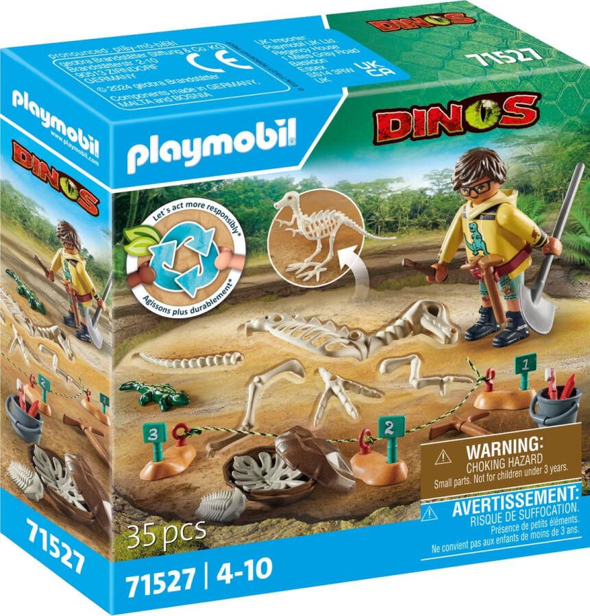 Playmobil Dinos 71527 opgravingsplaats met dinosaurusskelet