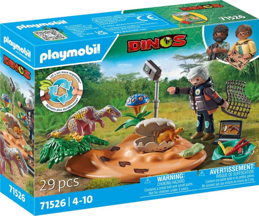 Playmobil Dinos 71526 stegosaurusnest met eierdief