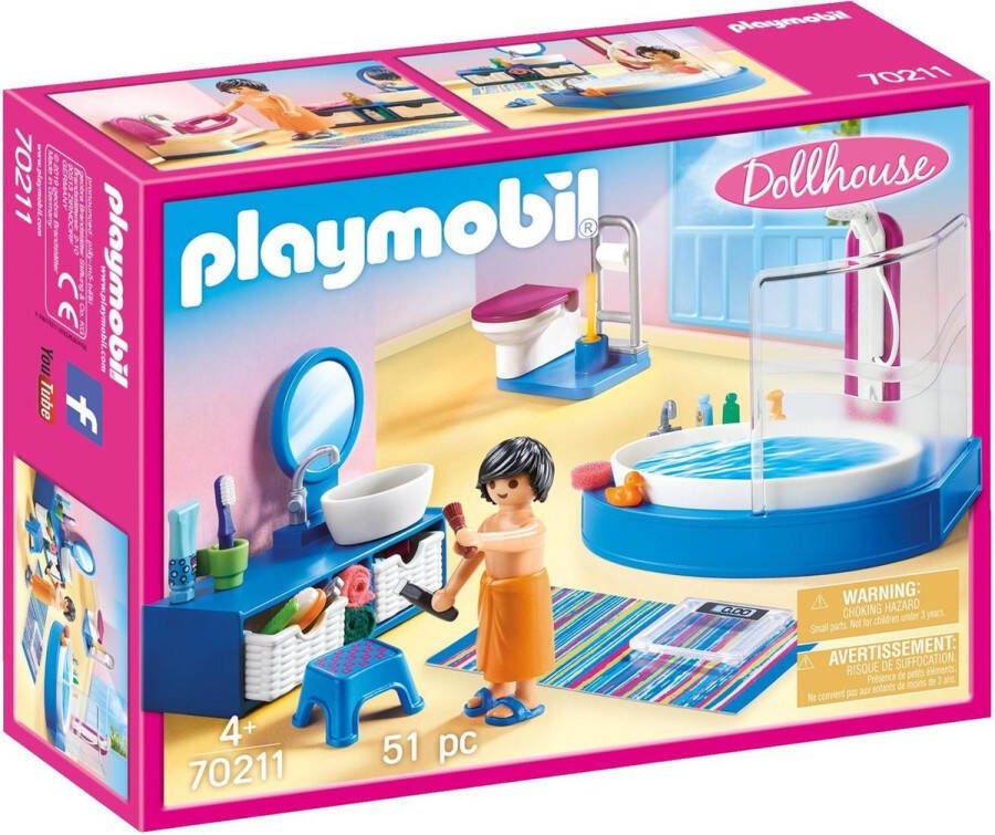 Playmobil Â Dollhouse 70211 Badkamer met ligbad