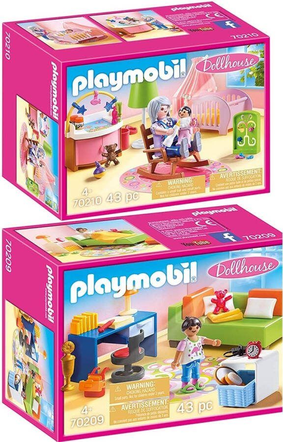 PLAYMOBIL Dollhouse Set van 2 onderdelen 70209 + 70210